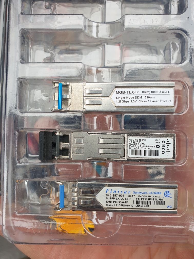 Sfp modul cisco finisar sfp модули разные Cisco  и Finisar