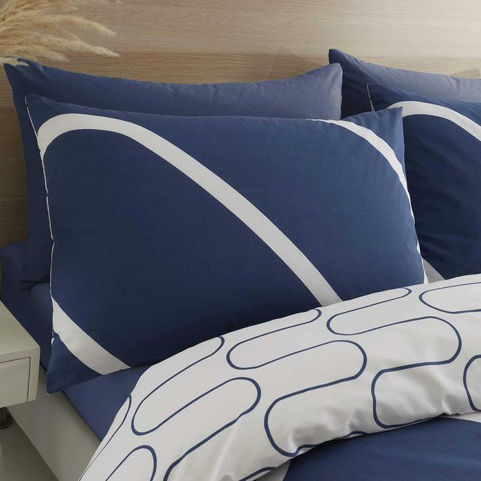 Комплект завивки Catherine Lansfield Linea UK тъмносин