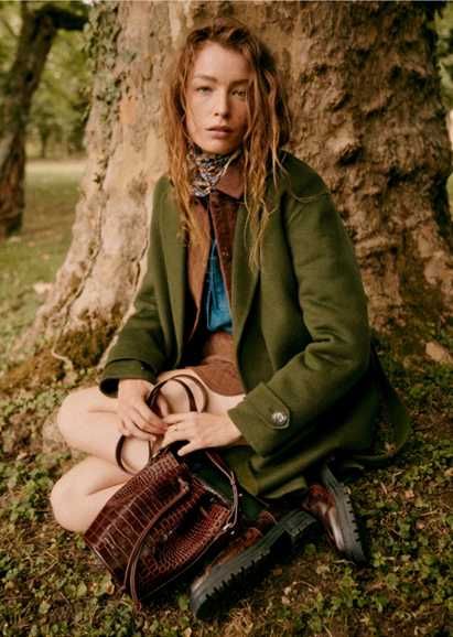 Sezane, Mederick Coat, Garden Green, размер 36