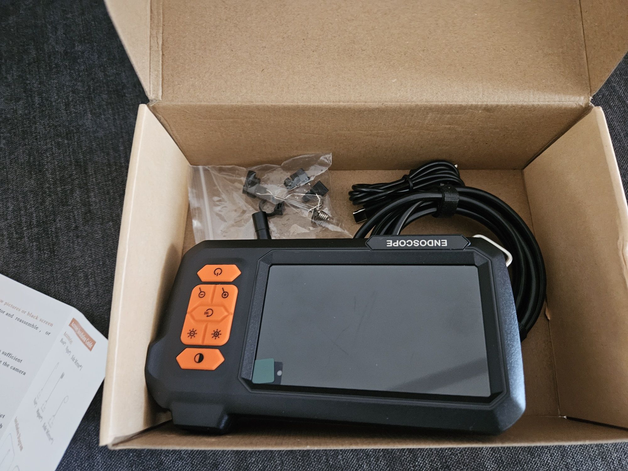 Vând camera endoscop (fir camera+ecran) full HD, WaterProof. 110lei.