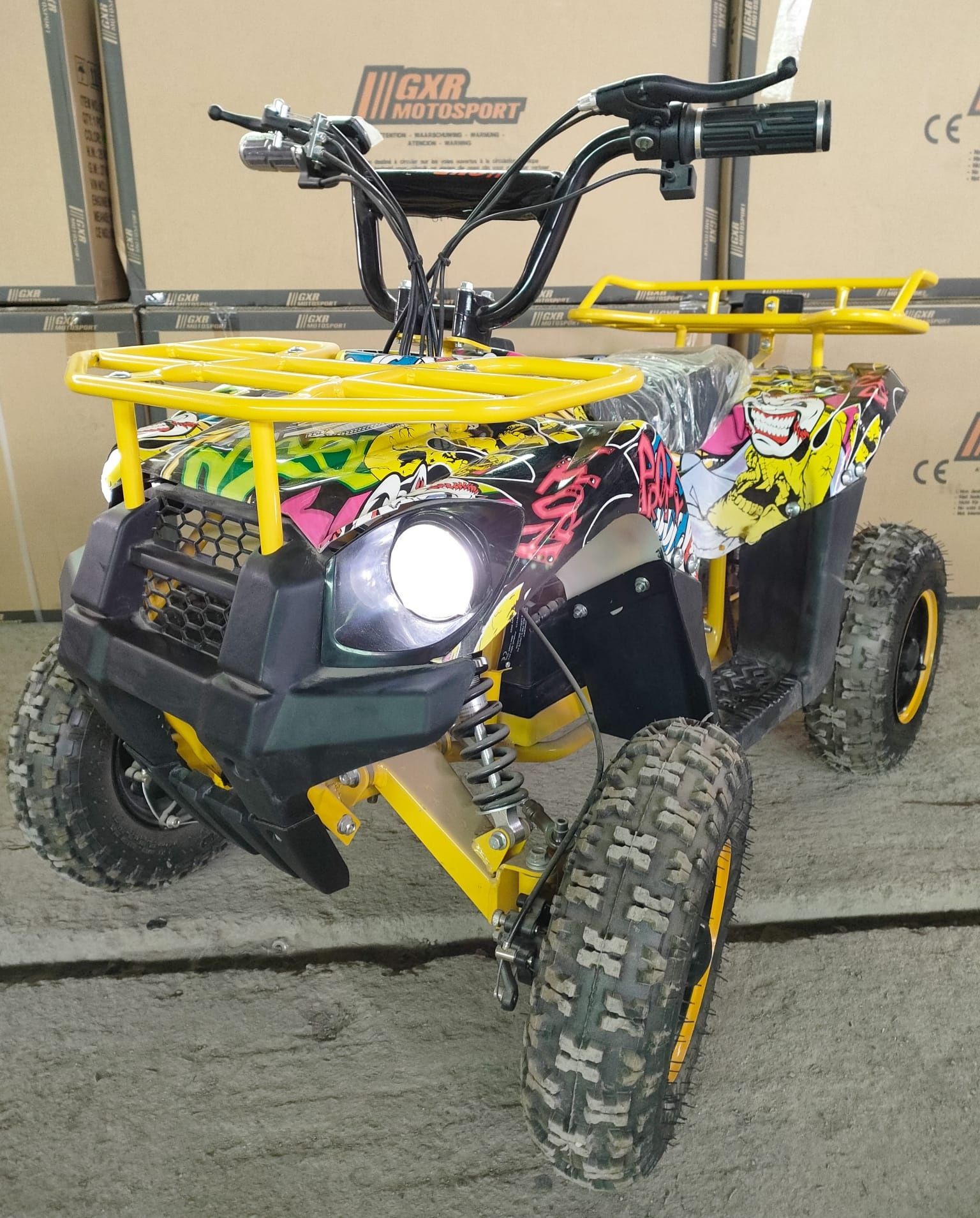 Mini Atv Quad de 1000w și roti de 6 inch pentru copii 3 viteze NOU