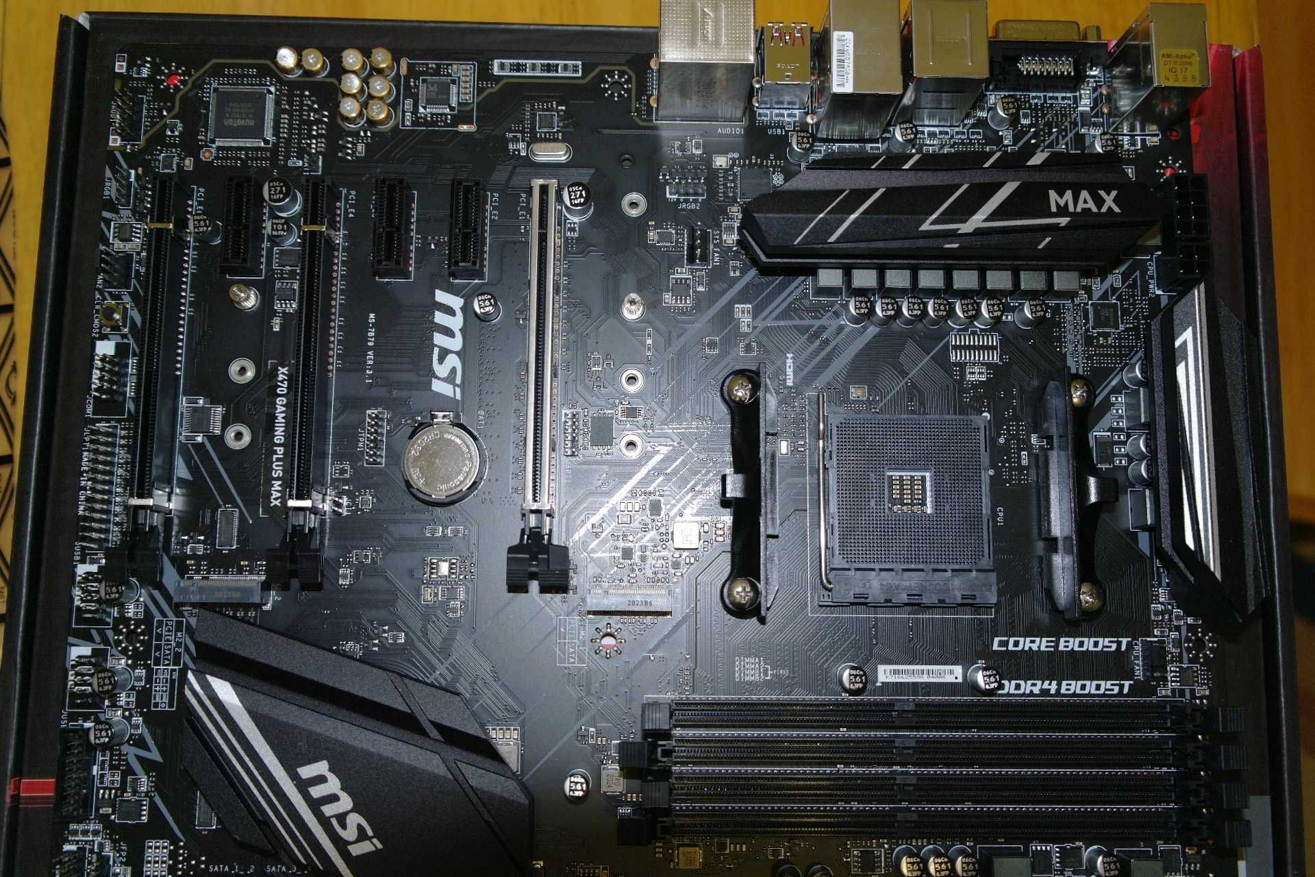 Комплект мат.плата MSI X470 Gaming Plus Max; Ryzen 5 5500; DDR Corsair