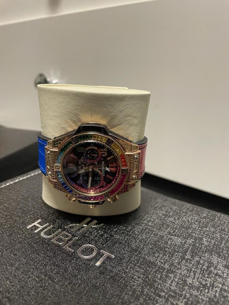 Ceas hublot kikng gold rainbow nou si de calitate