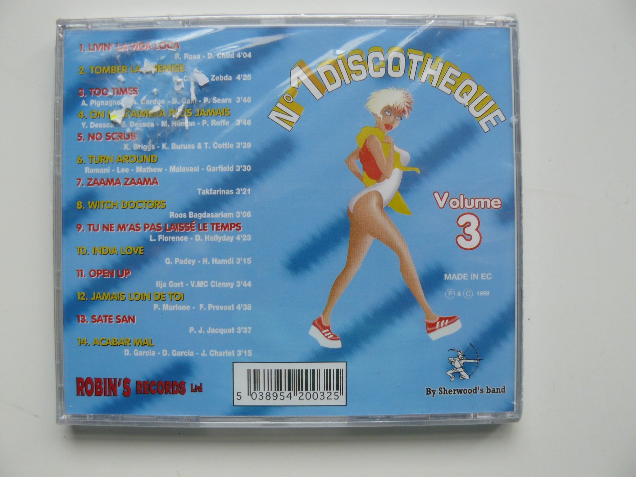 CD Compilatie No.1 DISCOTHEQUE Vol.3, Nou, Original Franta,Raritate RO