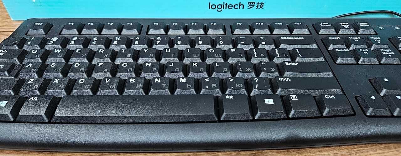 Новая Клавиатура + мышь проводная Logitech Desktop MK120