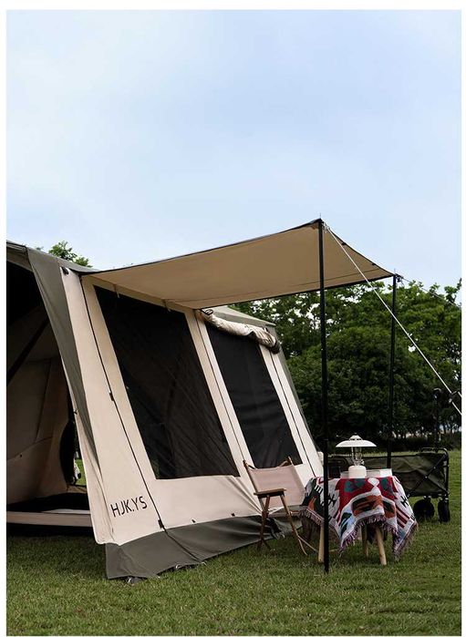 Cort glamping Eko CT16 Tunnel, suprafata 16mp, doua camere