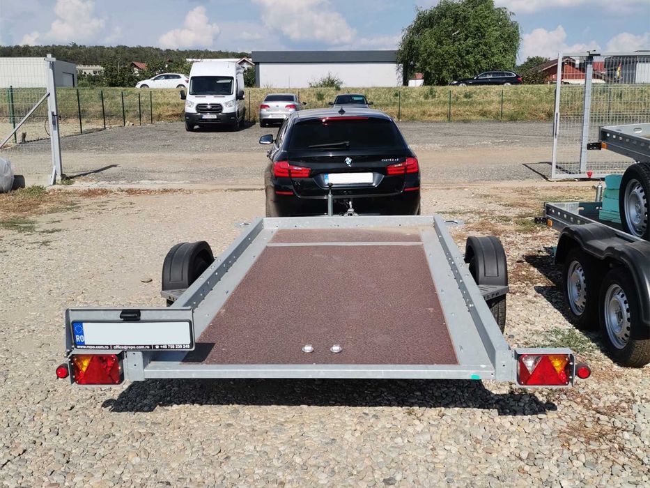 Remorca basculabila MOTO - ATV 750kg noua REPO carte RAR nr. rosu
