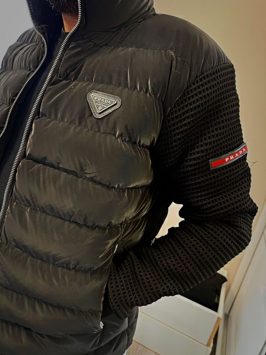 Prada черно зимно яке