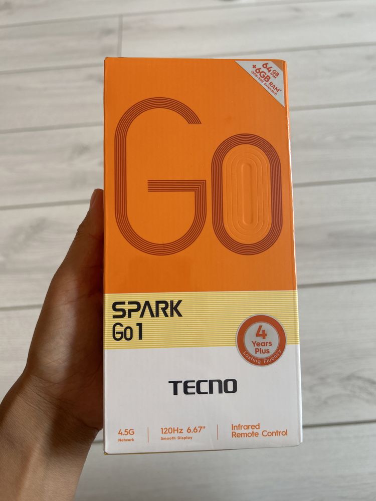 Срочно продам новый TECNO Spark Go1. Пленка не снята,абсолютно новый
