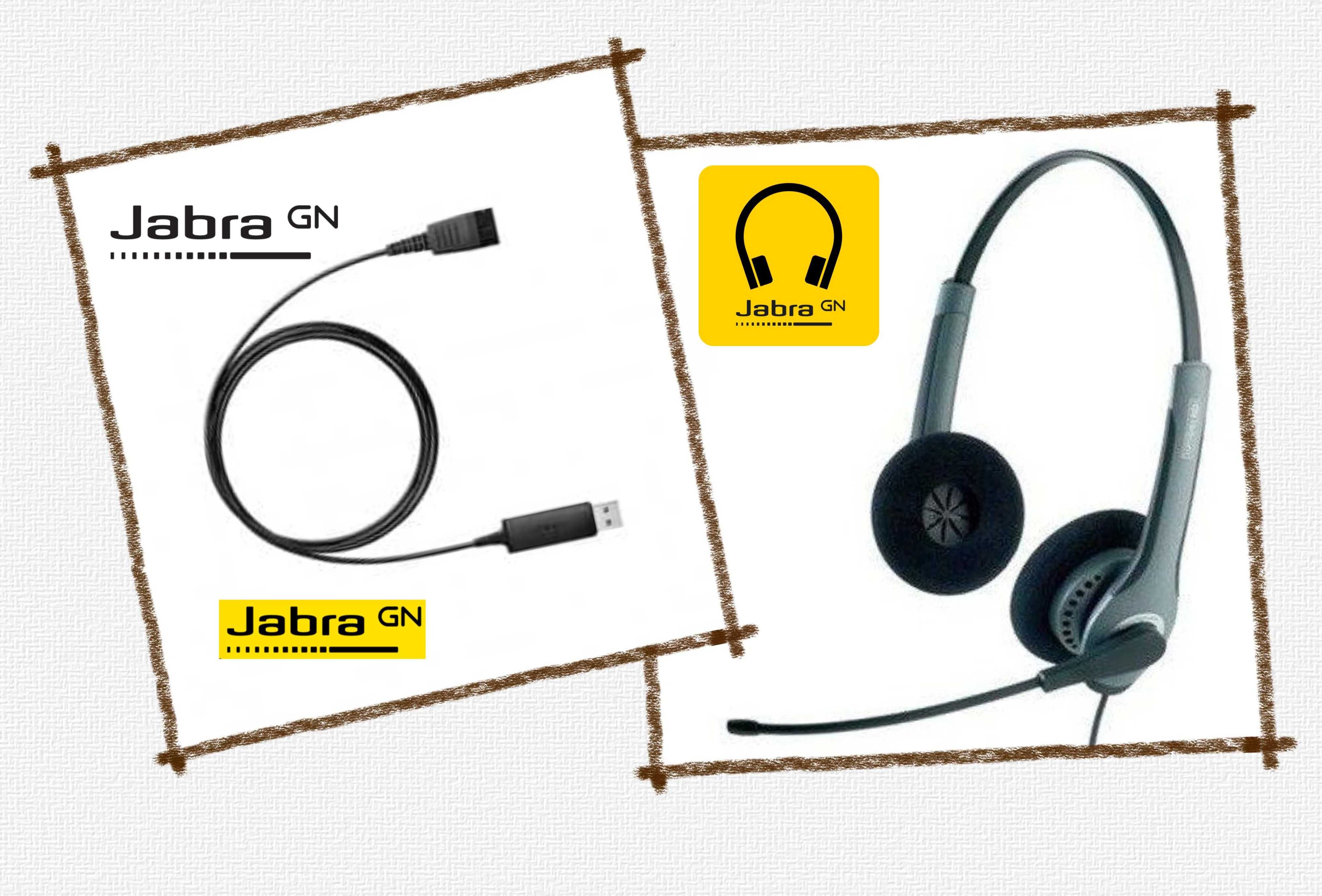 Jabra Link 230 USB Adapter + Слушалки Jabra GN2000 IP