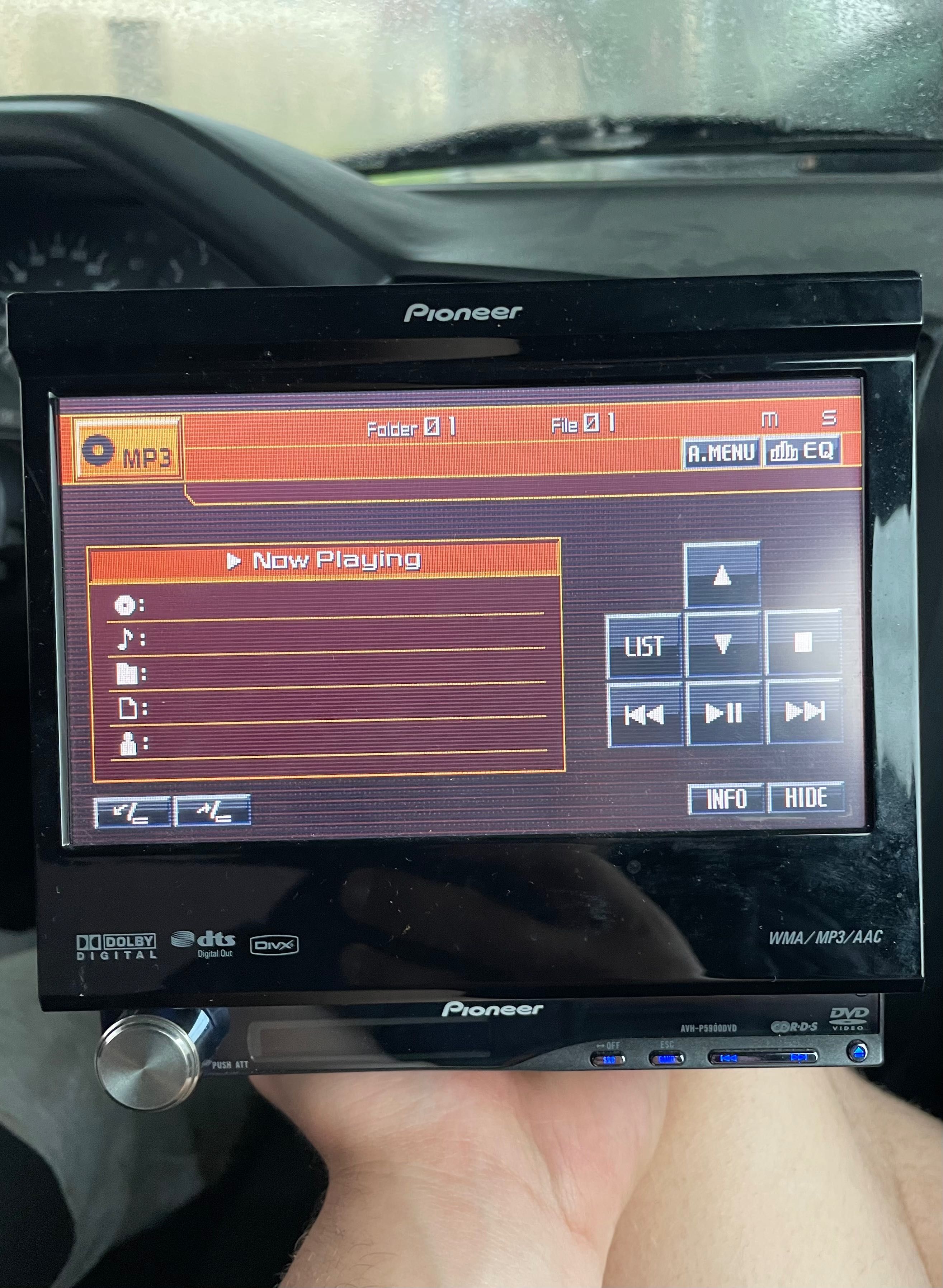 Pioneer avh-p5900dvd