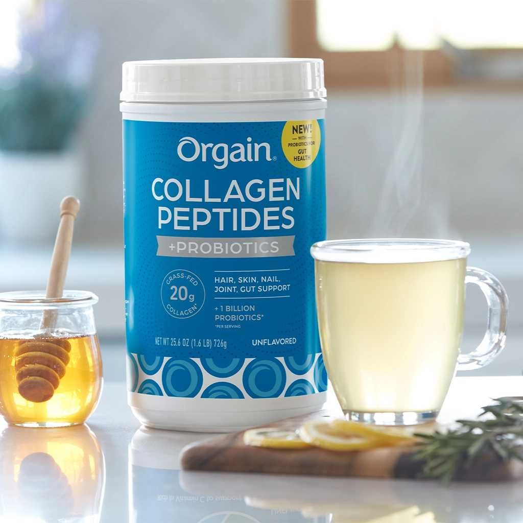 Коллаген Пептиды+ Пробиотики  Orgain Collagen Peptides+ Probioti 726гр