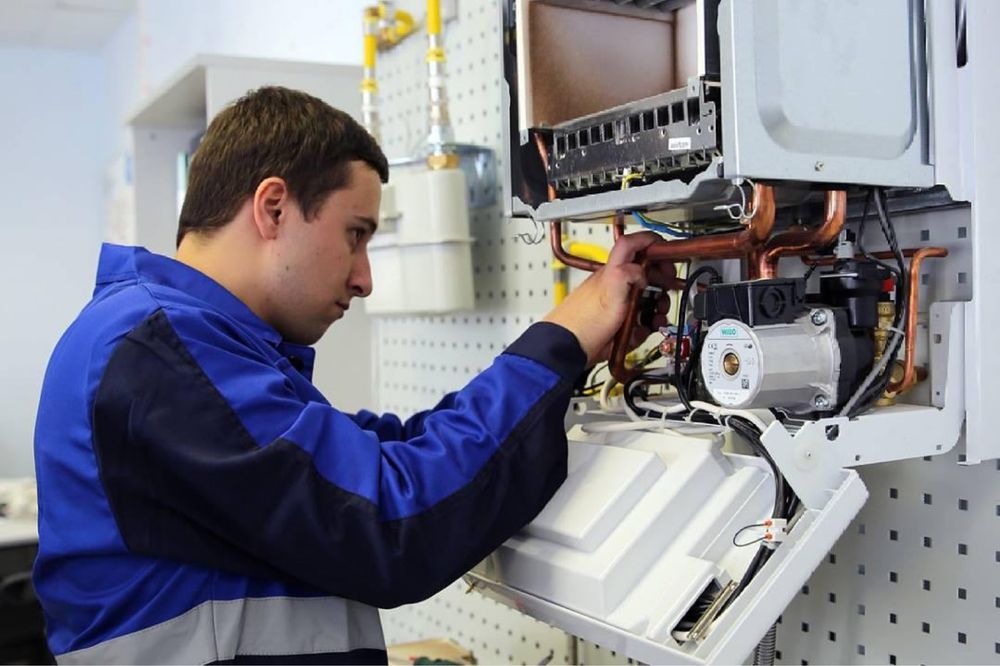 Газовый котел жондеу жане стиральный машина