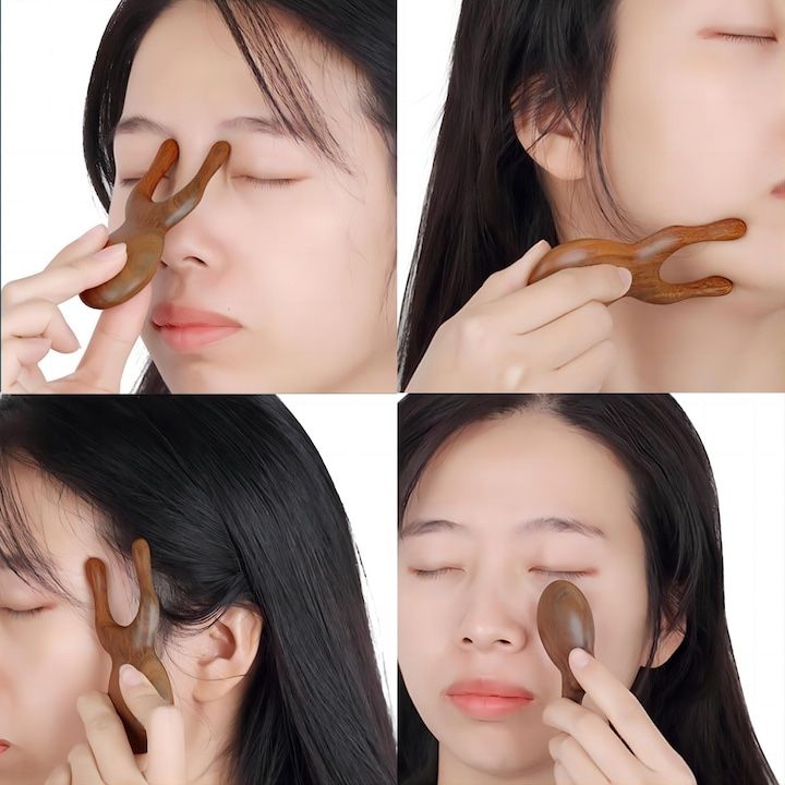 Масажор за лице и очи Gua Sha