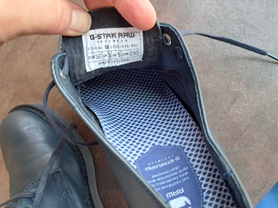 дамски обувки,G-Star,Нови!,кожени,номер 36,сини