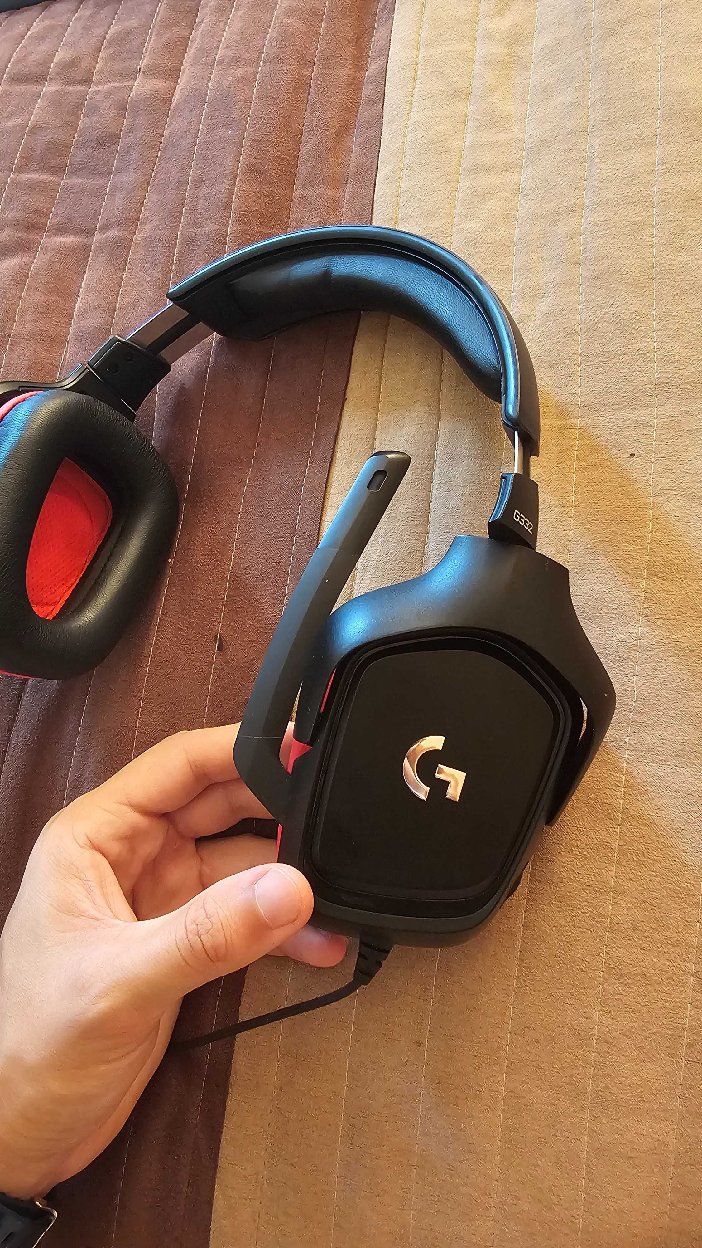 Гейминг слушалки Logitech - G332, черни
