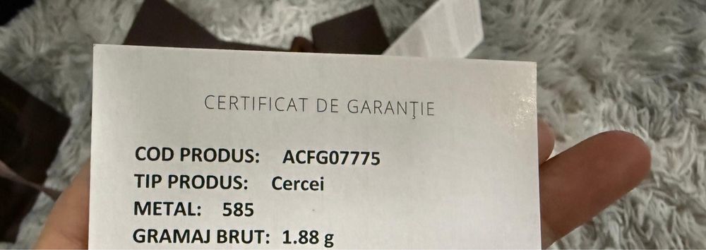 Cercei aur galben 14k teilor