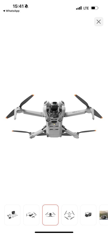 Дрон DJI Mini 4 Pro Fly More Combo Plus (DJI RC 2) белый