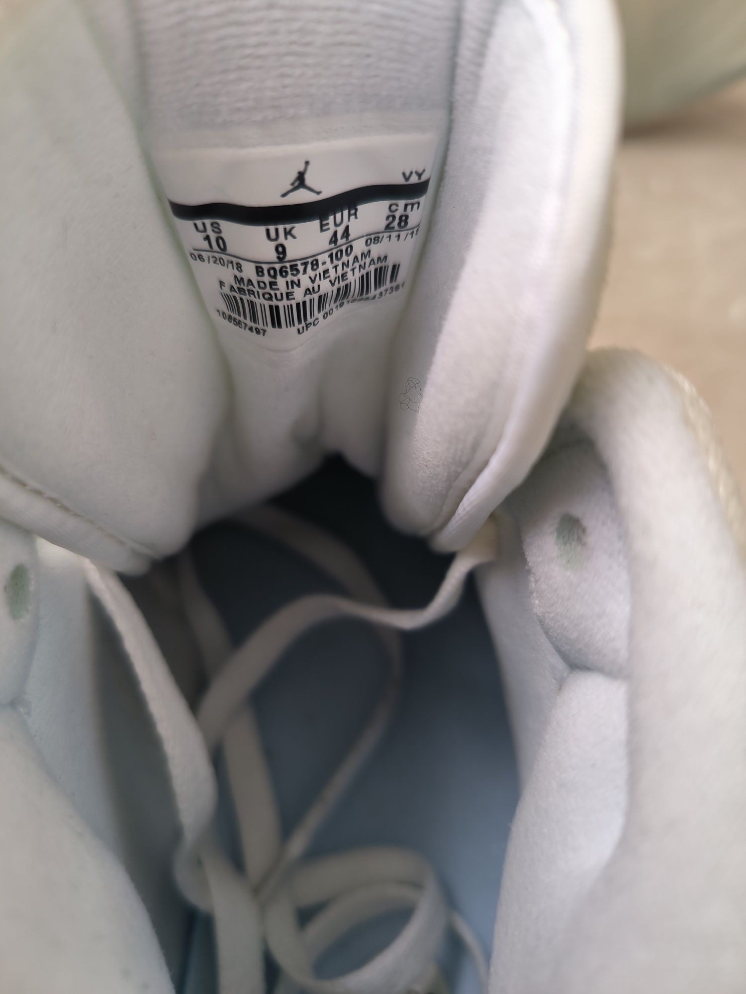 Air Jordan 1 Mid “Pure White номер 44