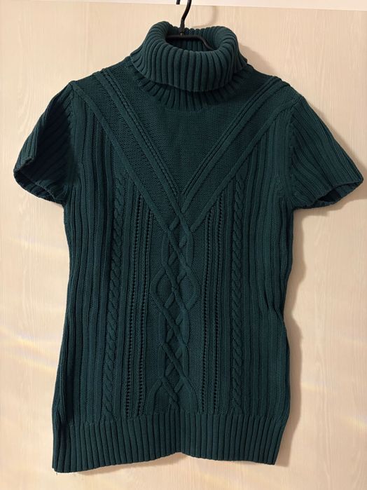 Pulover tip rochie cu guler helanca