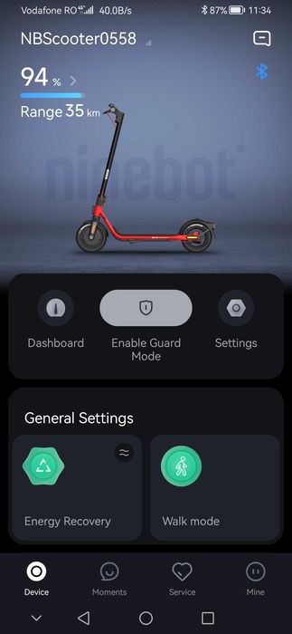 Trotineta segway nine bot kickscooter d38e