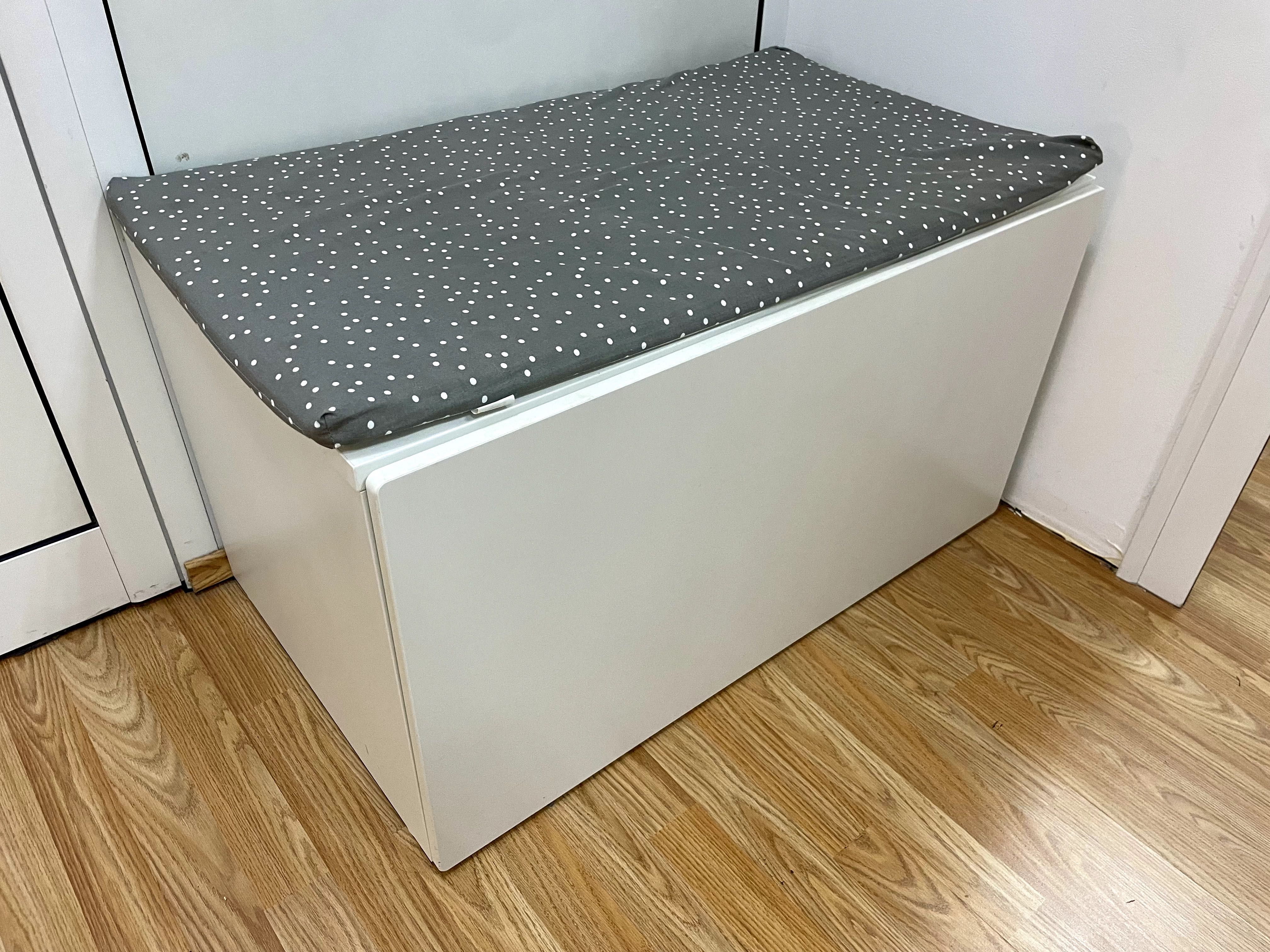 ИКЕА/IKEA SMÅSTAD Пейка с кутия за играчки и възглавница BÄNKKAMRAT