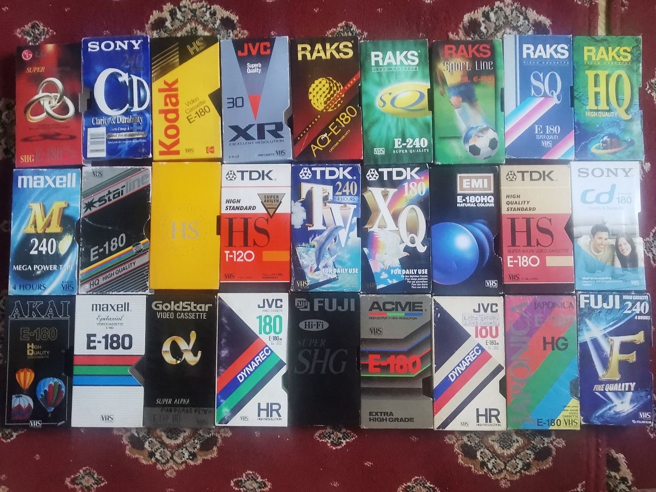 Carcase casete VHS vintage