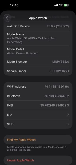 Apple watch SE2 44mm LTE 2023г