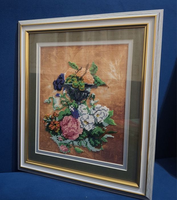 Картина вышивка бисером. Ручная работа