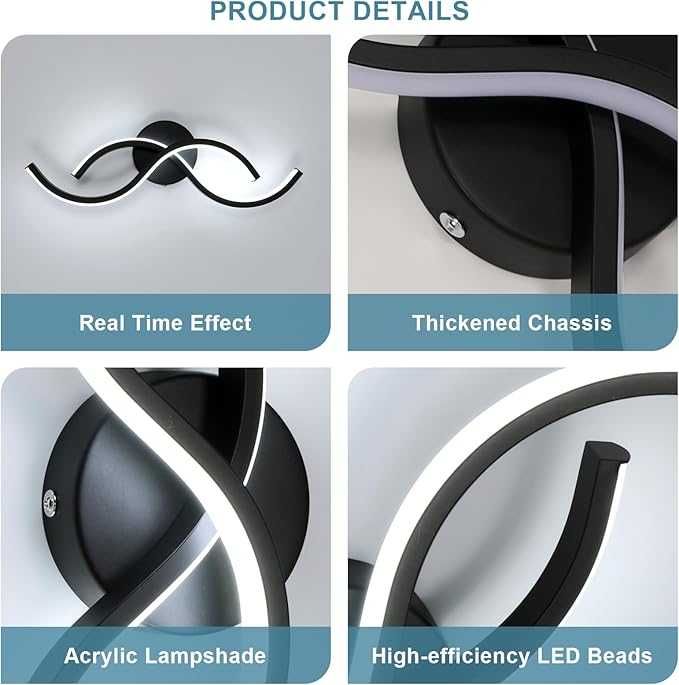 LED Стенна лампа 15W 3000K топла светлина