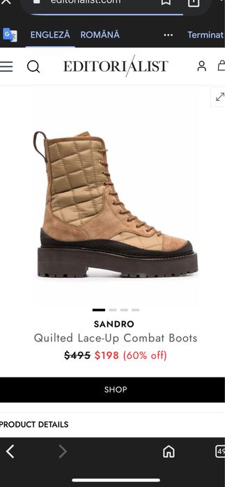 Ghete Sandro Comabt Boots