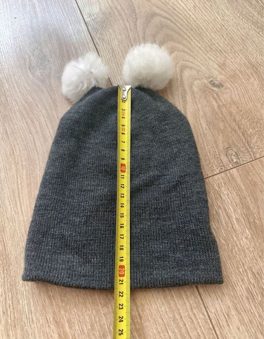 Caciula dublata, 100% lana merinos, potrivita 3-4 ani