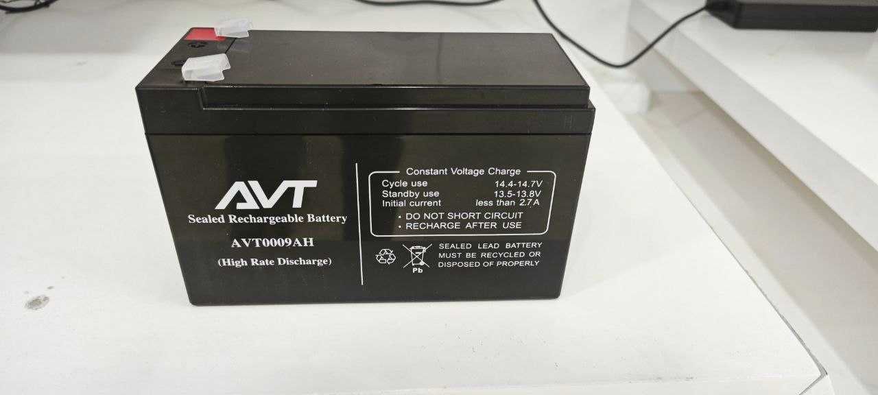 Аккумуляторная батарея для ИБП AVT 12 вольт 9 а/ч . Гарантия