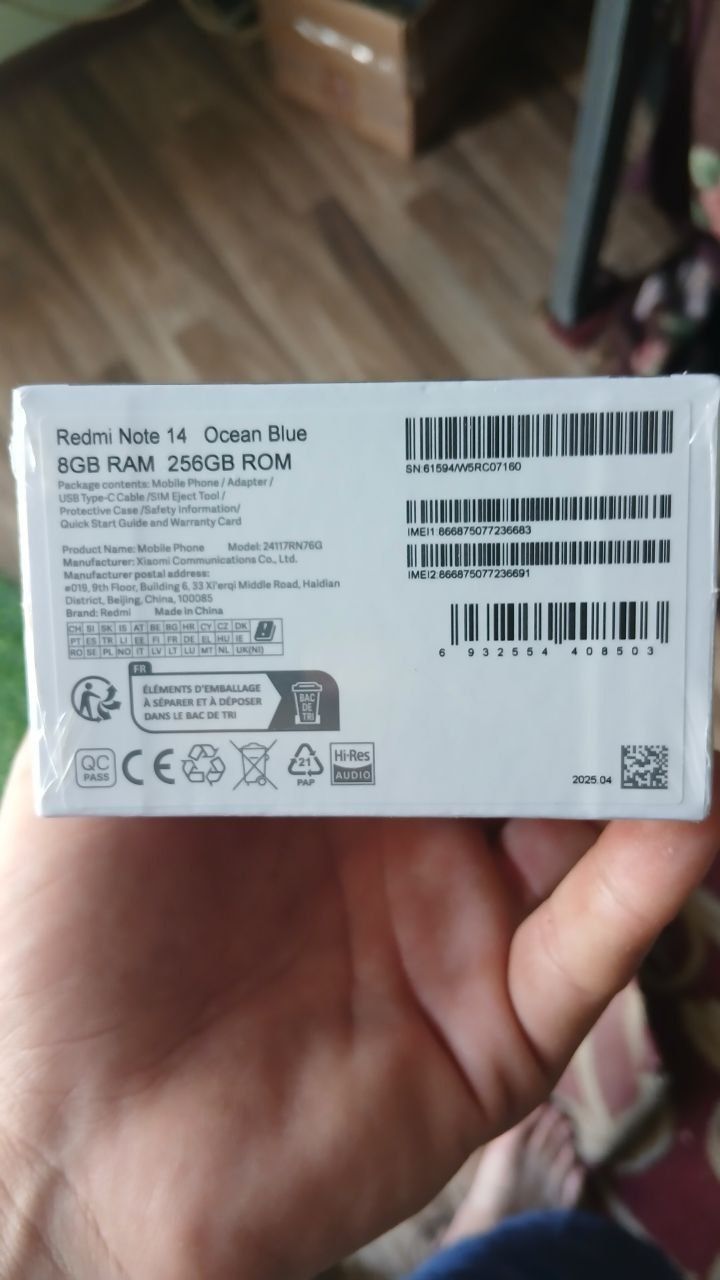Redmi not 14/8/256