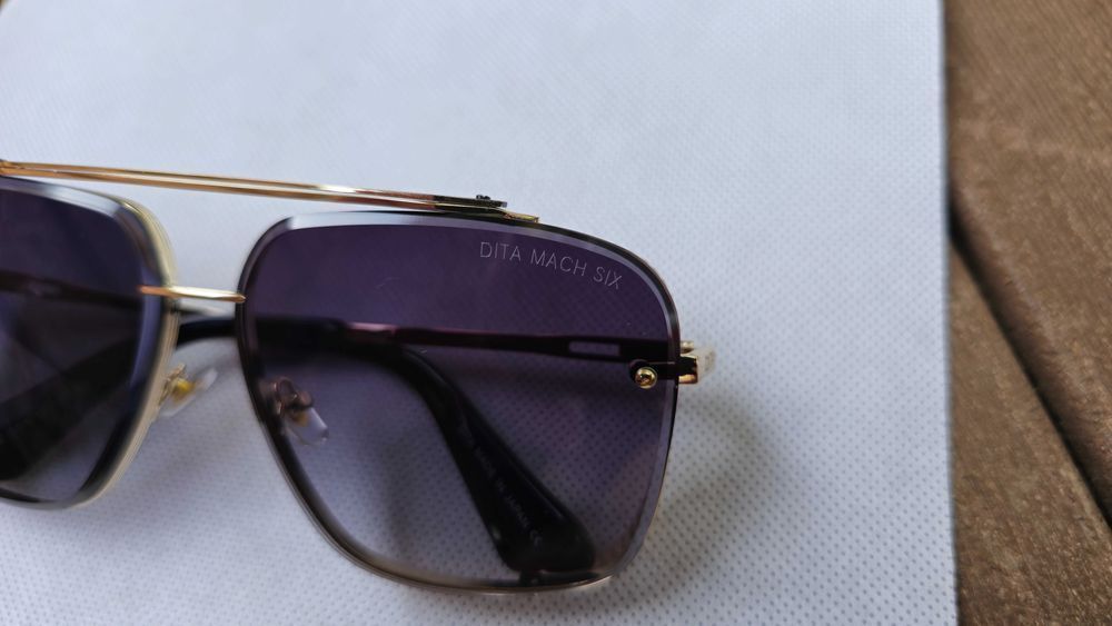 Ochelari de soare Dita Mach Six, lentila nragra, rama aurie