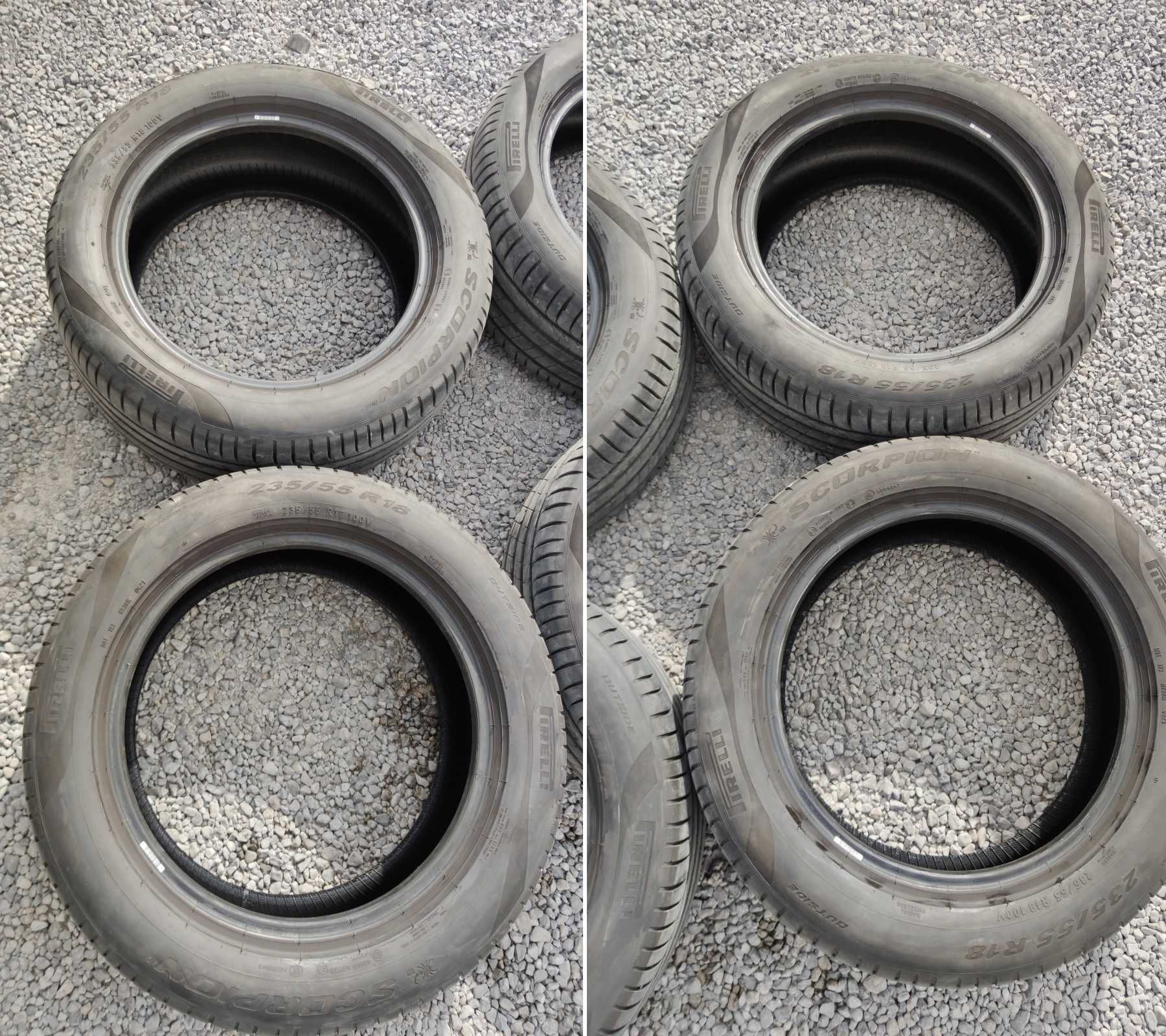4 + 1 летни гуми 235/55/18 Pirelli Scorpion DOT21 5.77mm