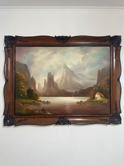 Tablou pictură în ulei vechi