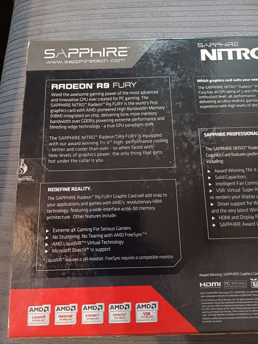 Видео карта Nitro Radeon R9 Fury
