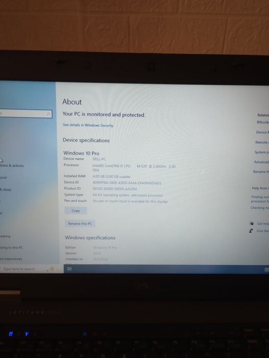 Laptop Dell latitudine 5510