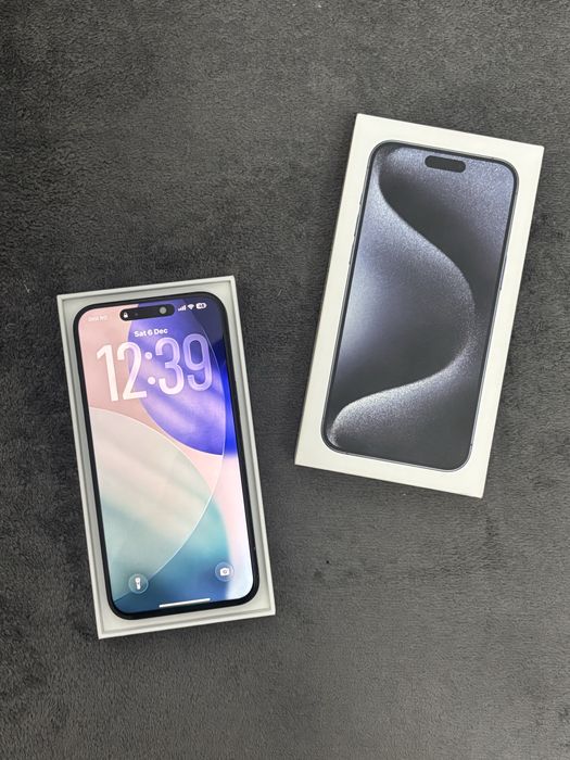 iphone 15 pro max blue titanium 256gb