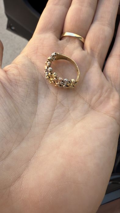 Inel din aur alb galben roz 14 k