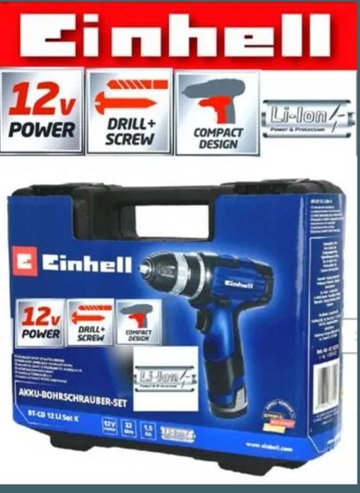 BORMASINĂ/ Autofiletantă cu acumulator EINHELL 12 - NOUĂ - 170 Lei