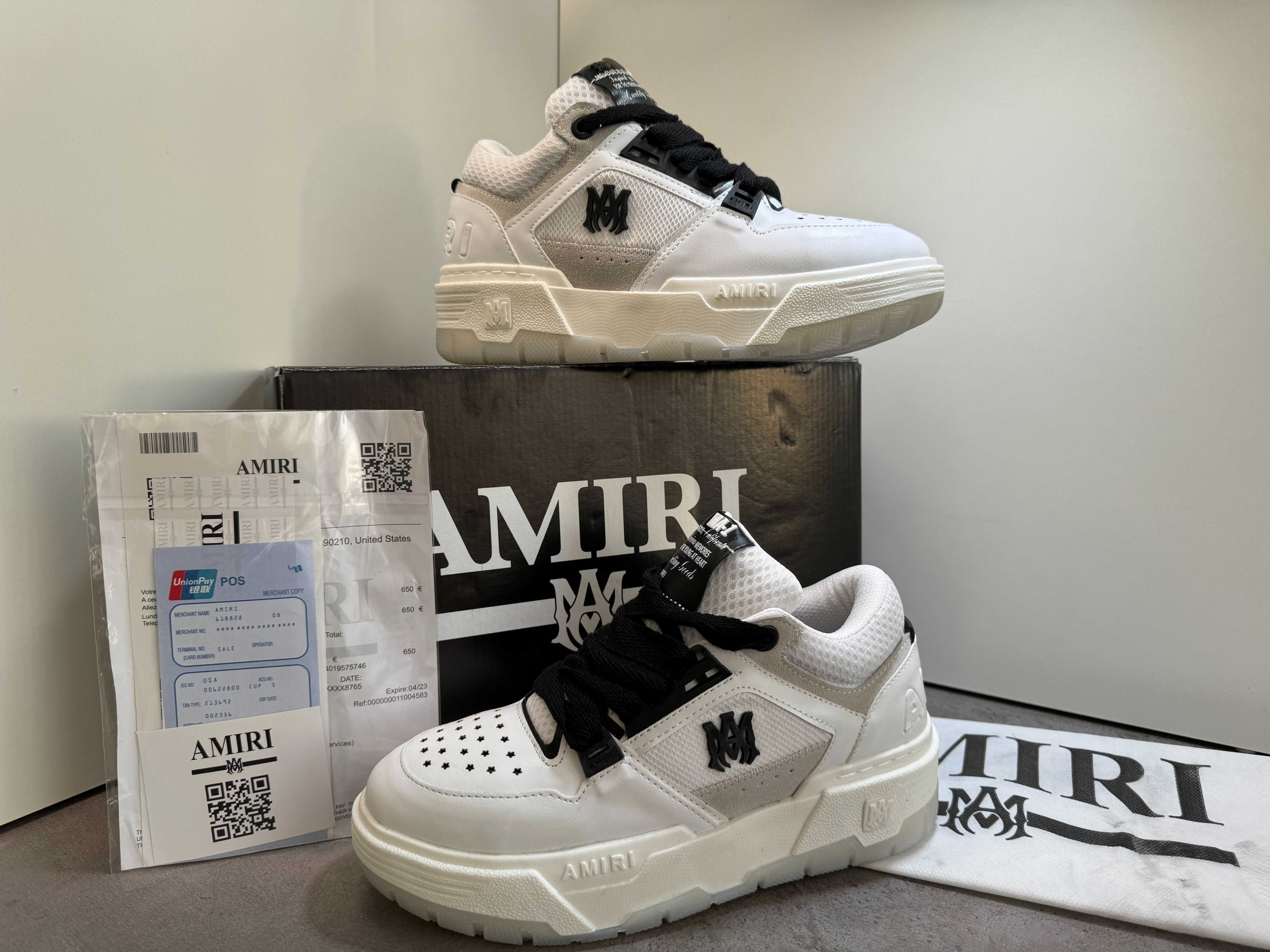 Adidasi AMIRI MA-1 low-top, Produs Nou - Full Box, Premium Baieti