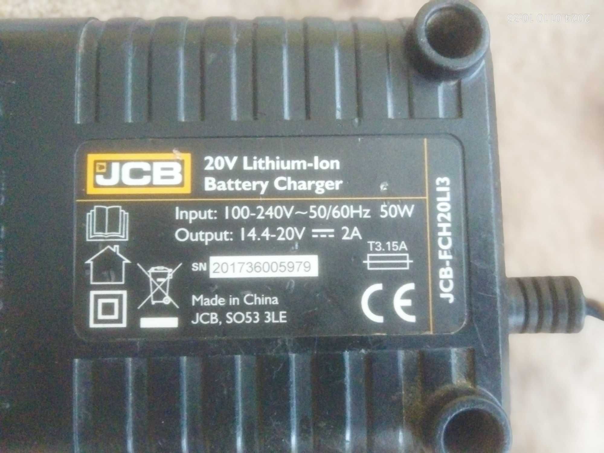 Baterii bormasina JCB si incarcator