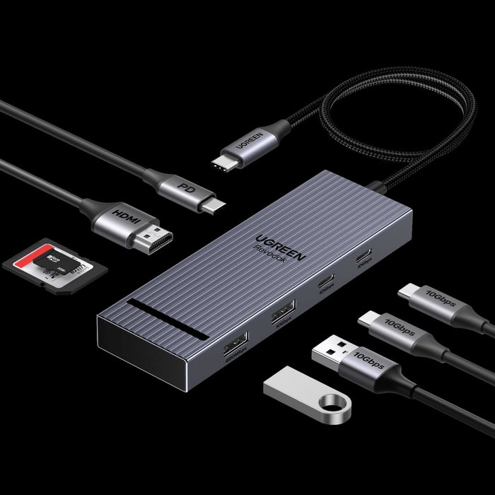 Hub USB-C UGREEN Revodok (8 porturi, 10 Gbps, 4K la 60 Hz, 100 W)
29,9
