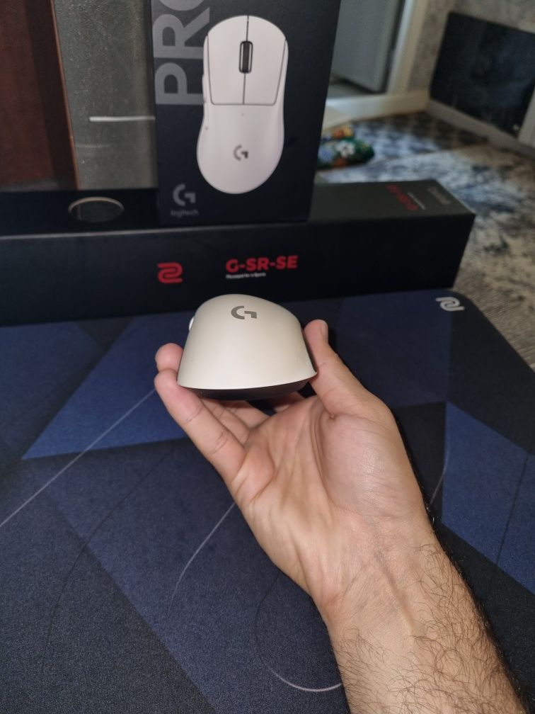 Logitech G Pro 2 dex + kovrik Zowie by BenQ G-SR-SE Deep Blue