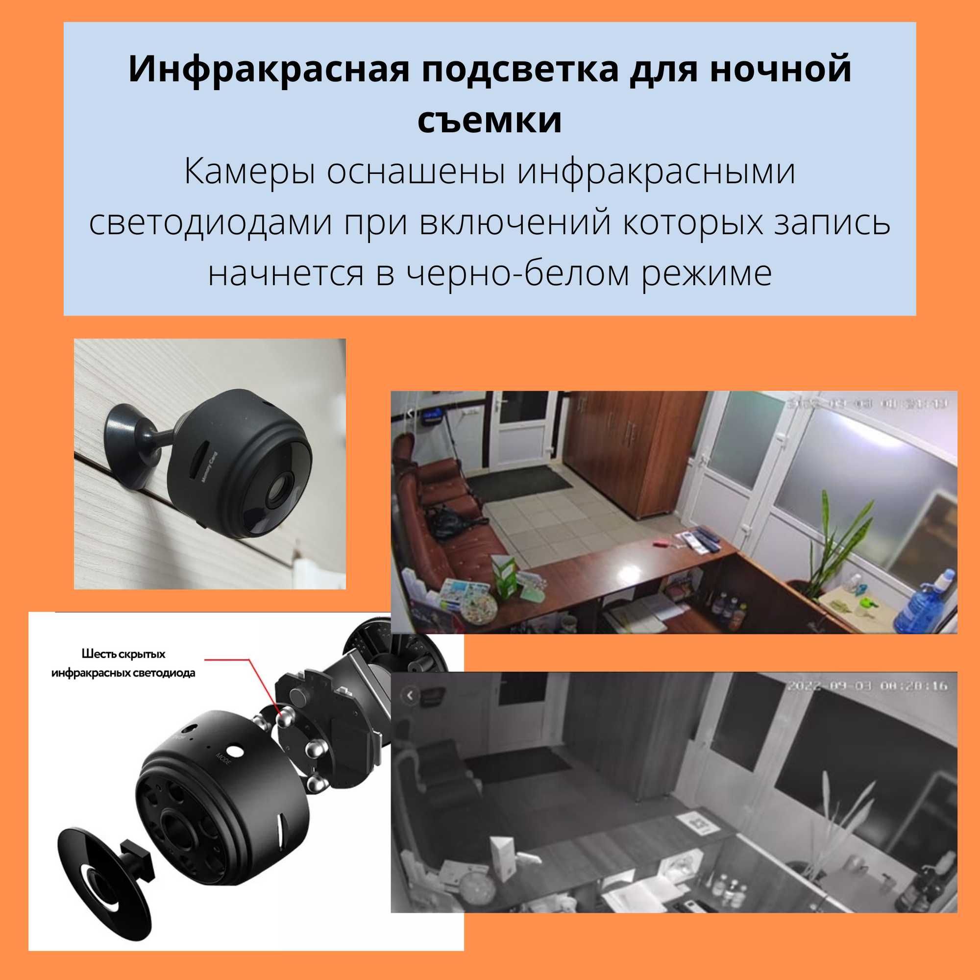 Поворотные беспроводные WiFi камеры видеонаблюдения от Smartcamera.kz