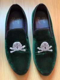 Pantofi barbati catifea pret original €250 / handmade in UK