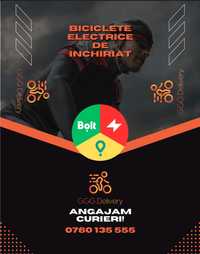 Angajam curieri Bolt Glovo Tazz / inchiriez bicicleta electrica