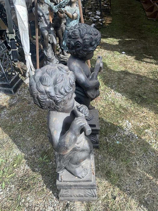 Statuie de gradina ingeras din fonta